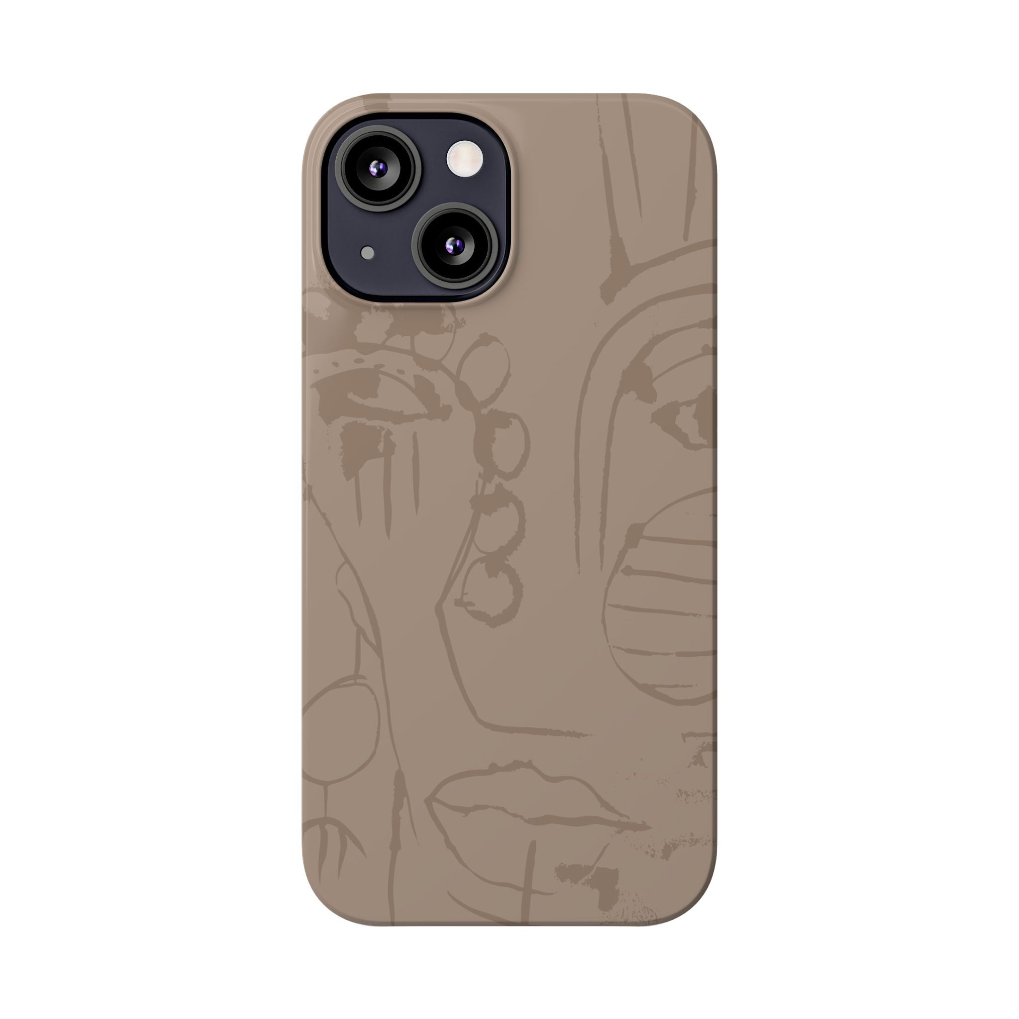 Totem Series | Neutral Brown Slim Phone Case