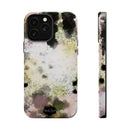 Watercolor Moss Phone Case — Impact‑Resistant Magnetic iPhone Cover