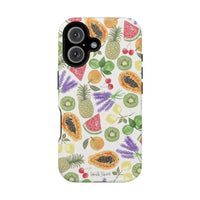 Tropical Fruit Magnetic Impact Phone Case — Watercolor Kiwi, Papaya & Watermelon