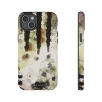Abstract Camouflage Tough Phone Case — Watercolor Drip Design