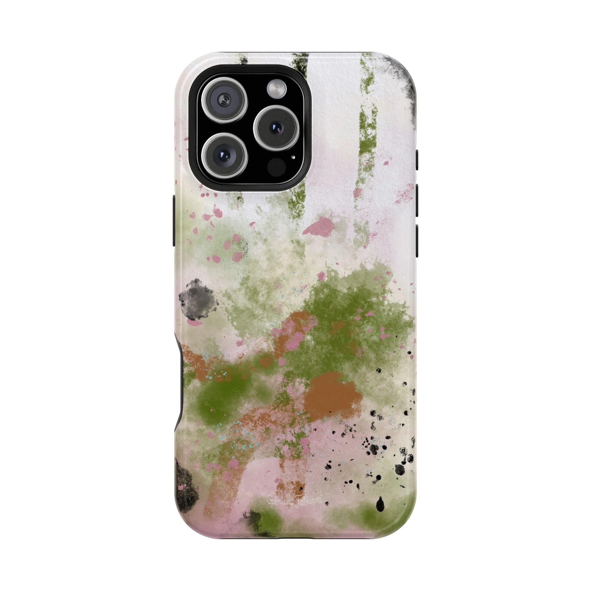 Abstract Floral Impact-Resistant Phone Case