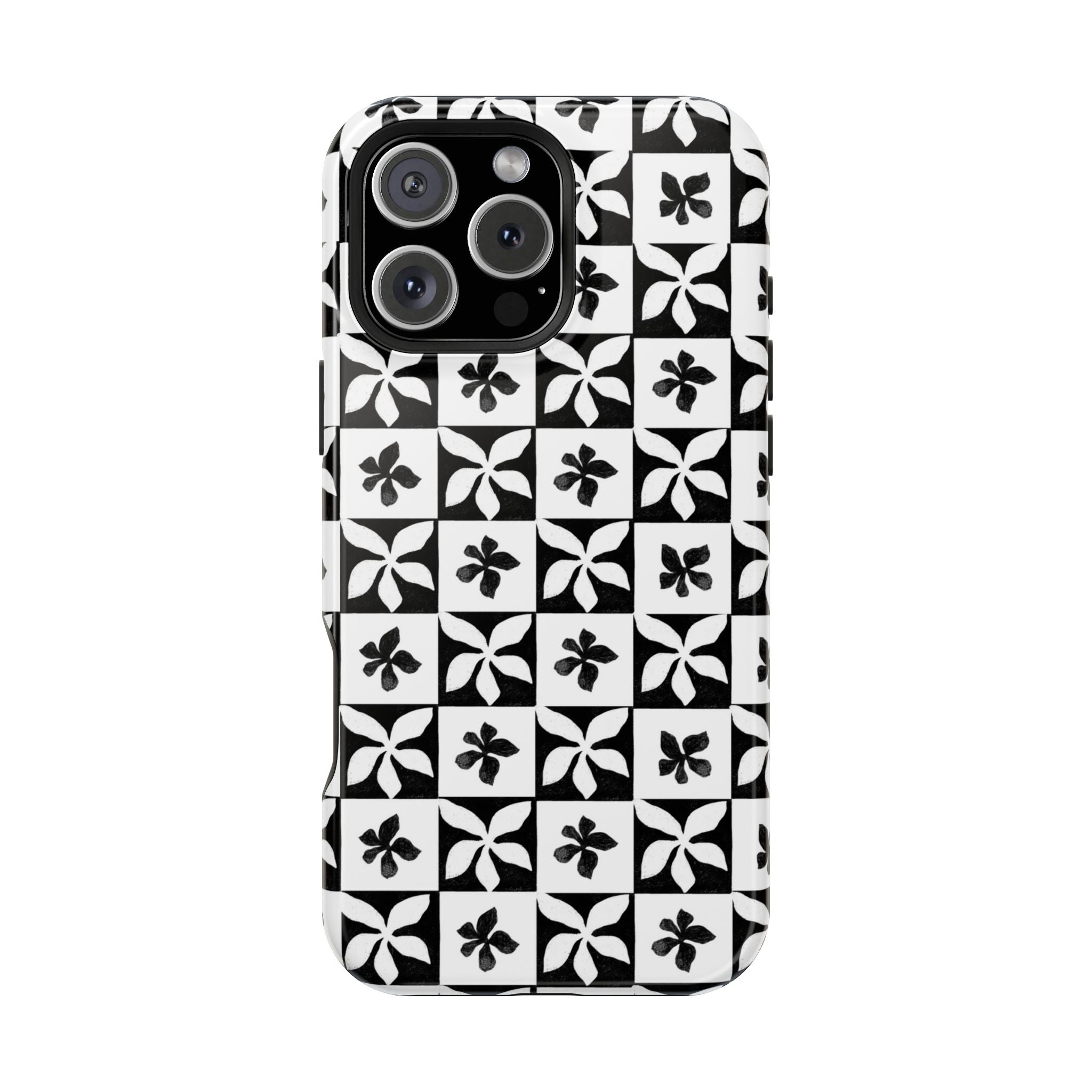 Stylish Impact-Resistant Phone Cases with Floral Design