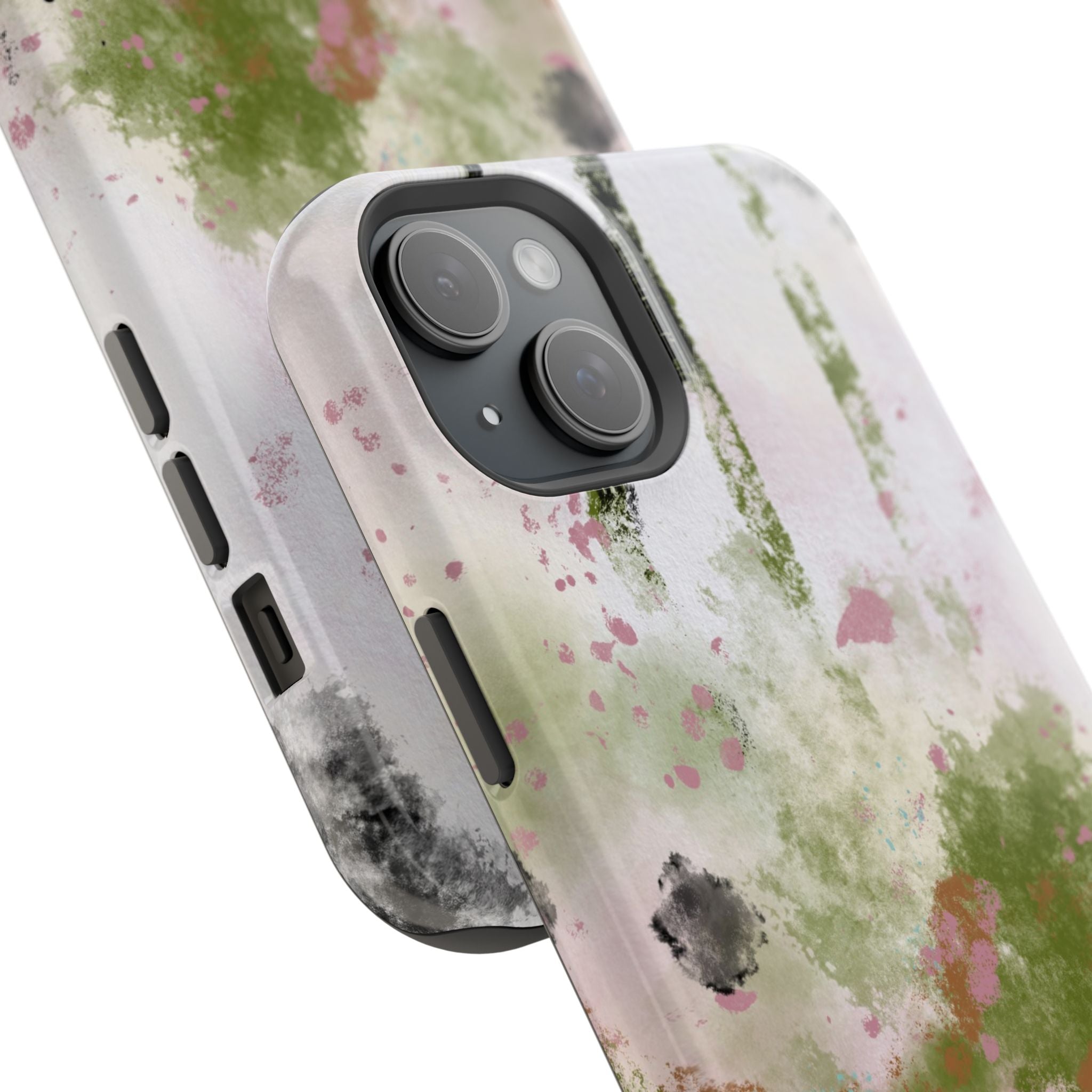 Abstract Floral Impact-Resistant Phone Case