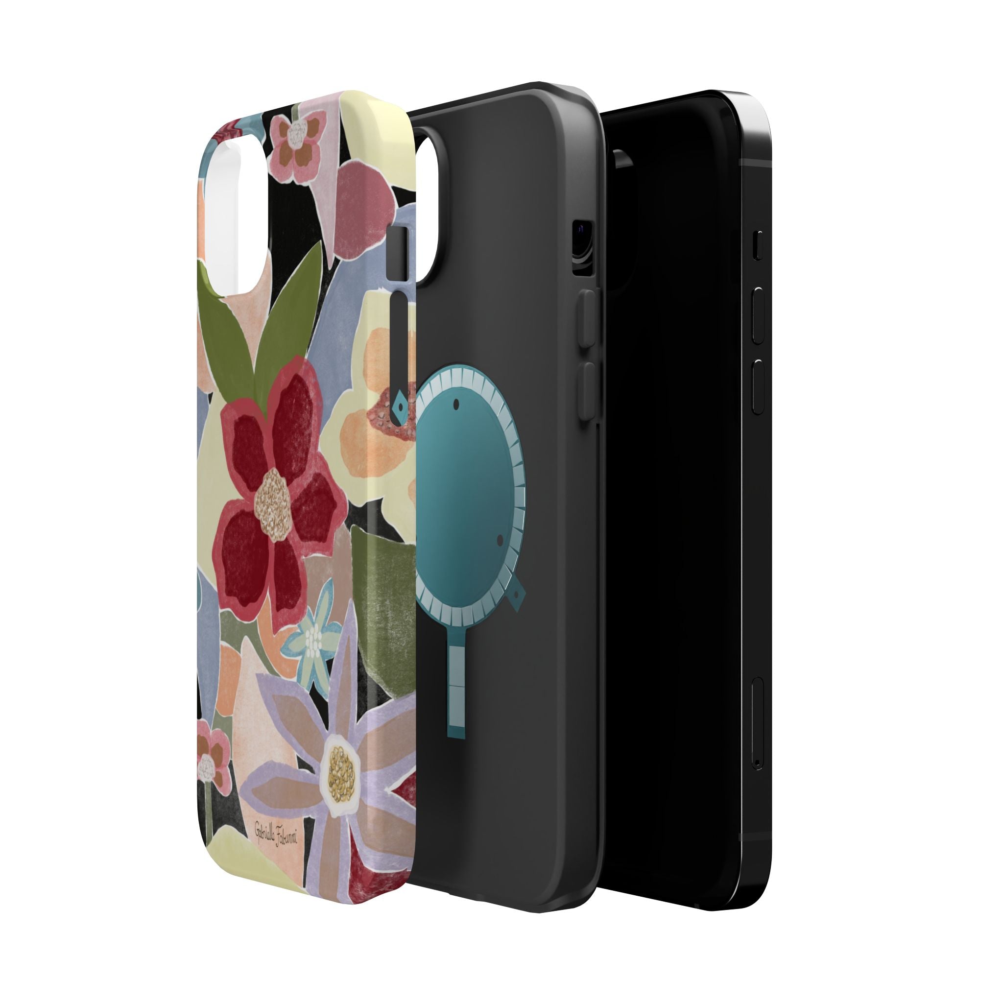 Floral Collage Magnetic Impact-Resistant Phone Case