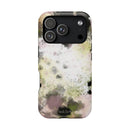 Watercolor Moss Phone Case — Impact‑Resistant Magnetic iPhone Cover