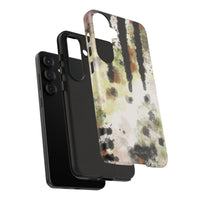 Abstract Camouflage Tough Phone Case — Watercolor Drip Design