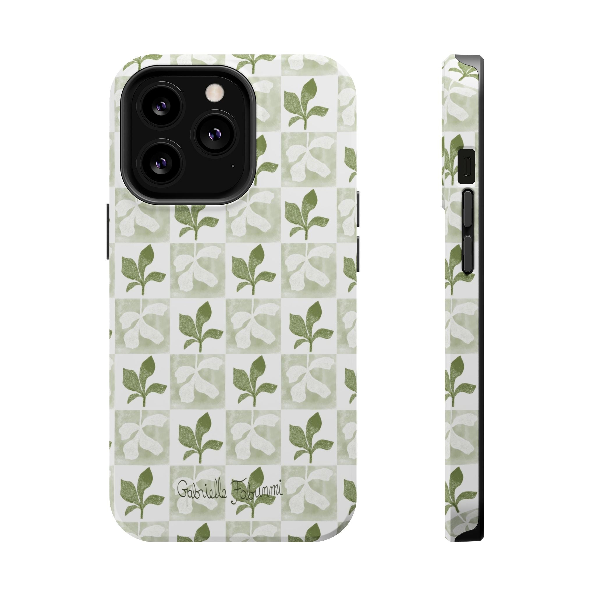 Botanical Impact-Resistant Phone Case - Eco-Friendly Design