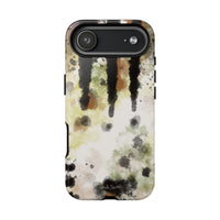 Abstract Camouflage Tough Phone Case — Watercolor Drip Design
