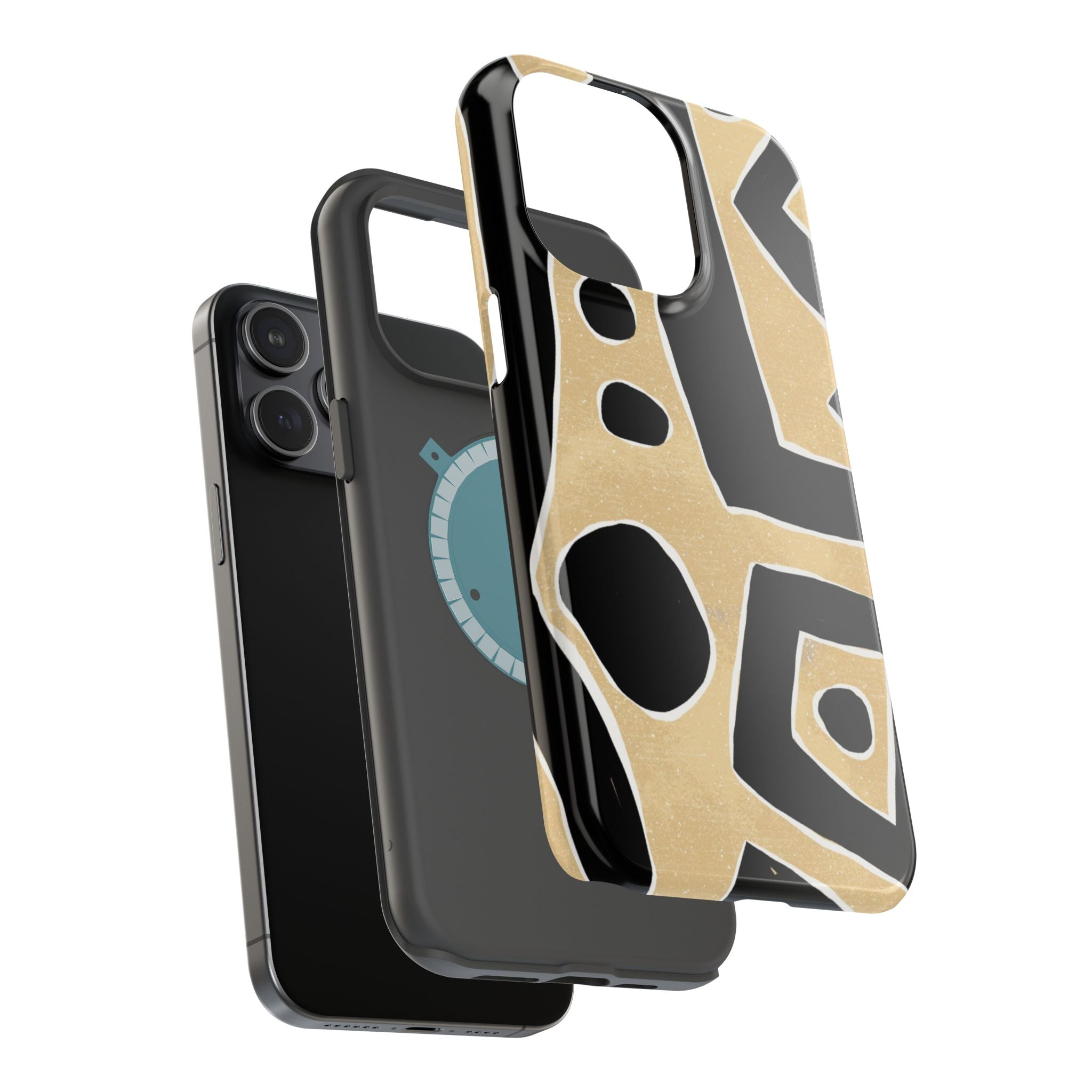 Trendy Magnetic Impact-Resistant Phone Case - Abstract Design