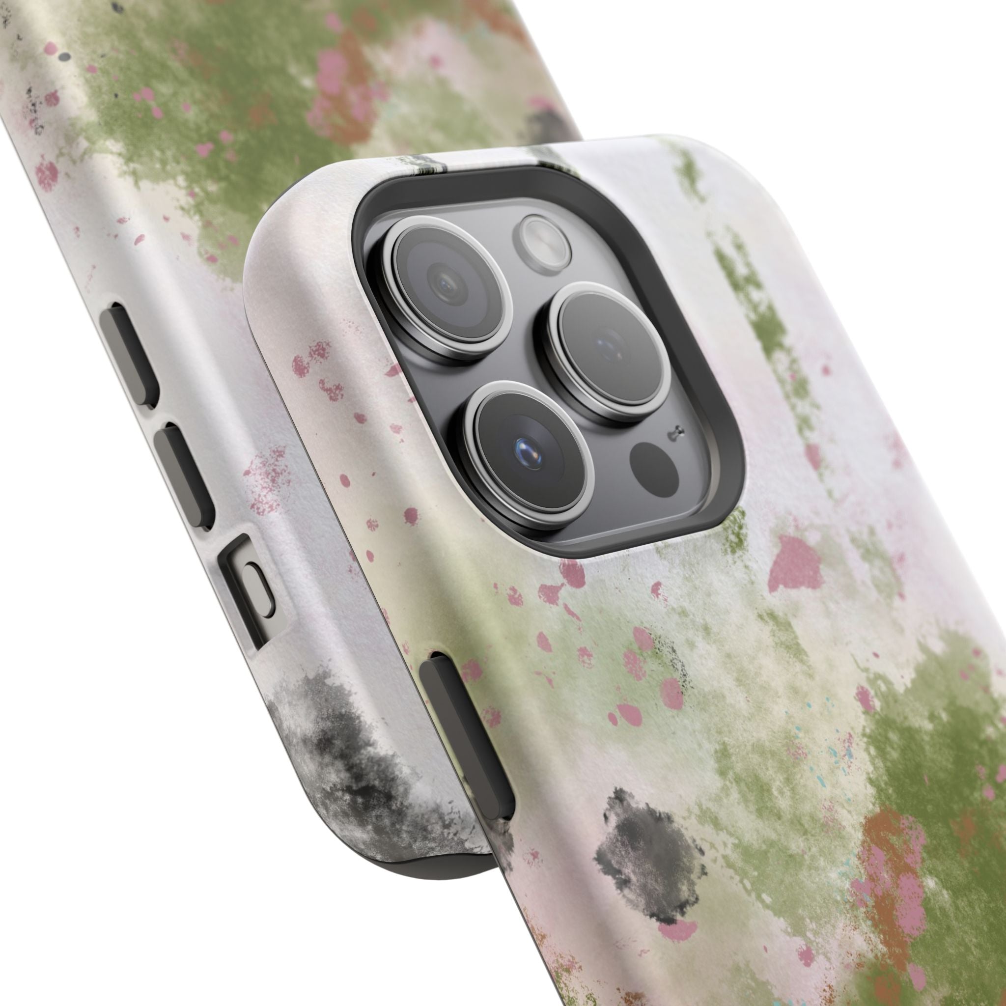 Abstract Floral Impact-Resistant Phone Case