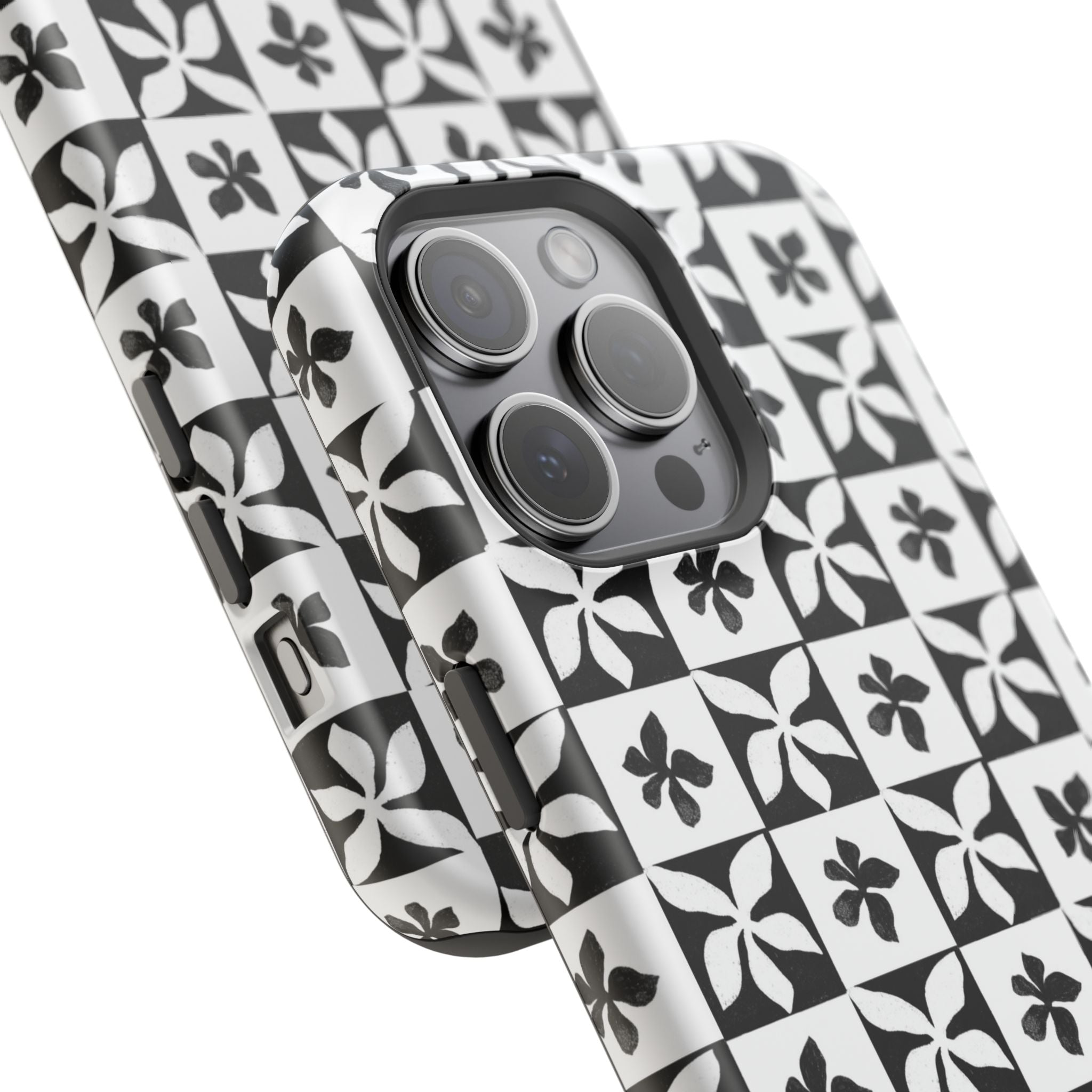 Stylish Impact-Resistant Phone Cases with Floral Design