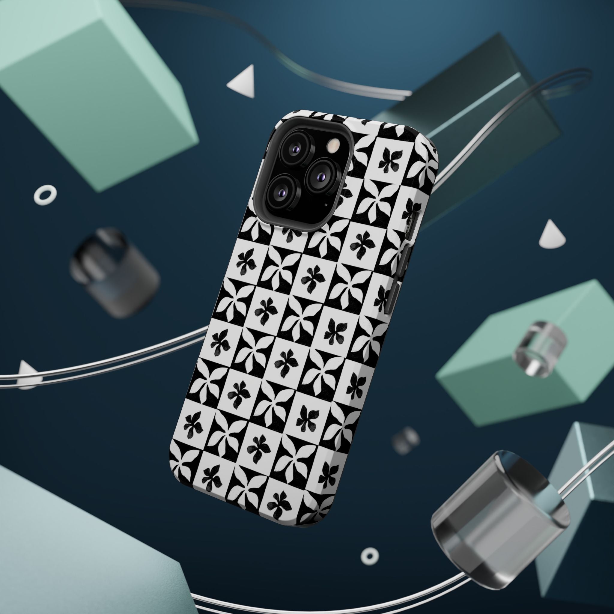 Stylish Impact-Resistant Phone Cases with Floral Design