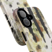 Abstract Camouflage Tough Phone Case — Watercolor Drip Design