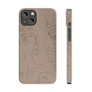 Totem Series | Neutral Brown Slim Phone Case