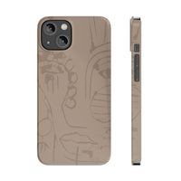 Totem Series | Neutral Brown Slim Phone Case