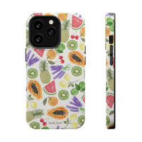 Tropical Fruit Magnetic Impact Phone Case — Watercolor Kiwi, Papaya & Watermelon