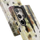 Abstract Camouflage Tough Phone Case — Watercolor Drip Design