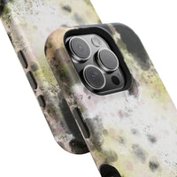 Watercolor Moss Phone Case — Impact‑Resistant Magnetic iPhone Cover