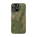 Green Color Block | Slim Phone Case