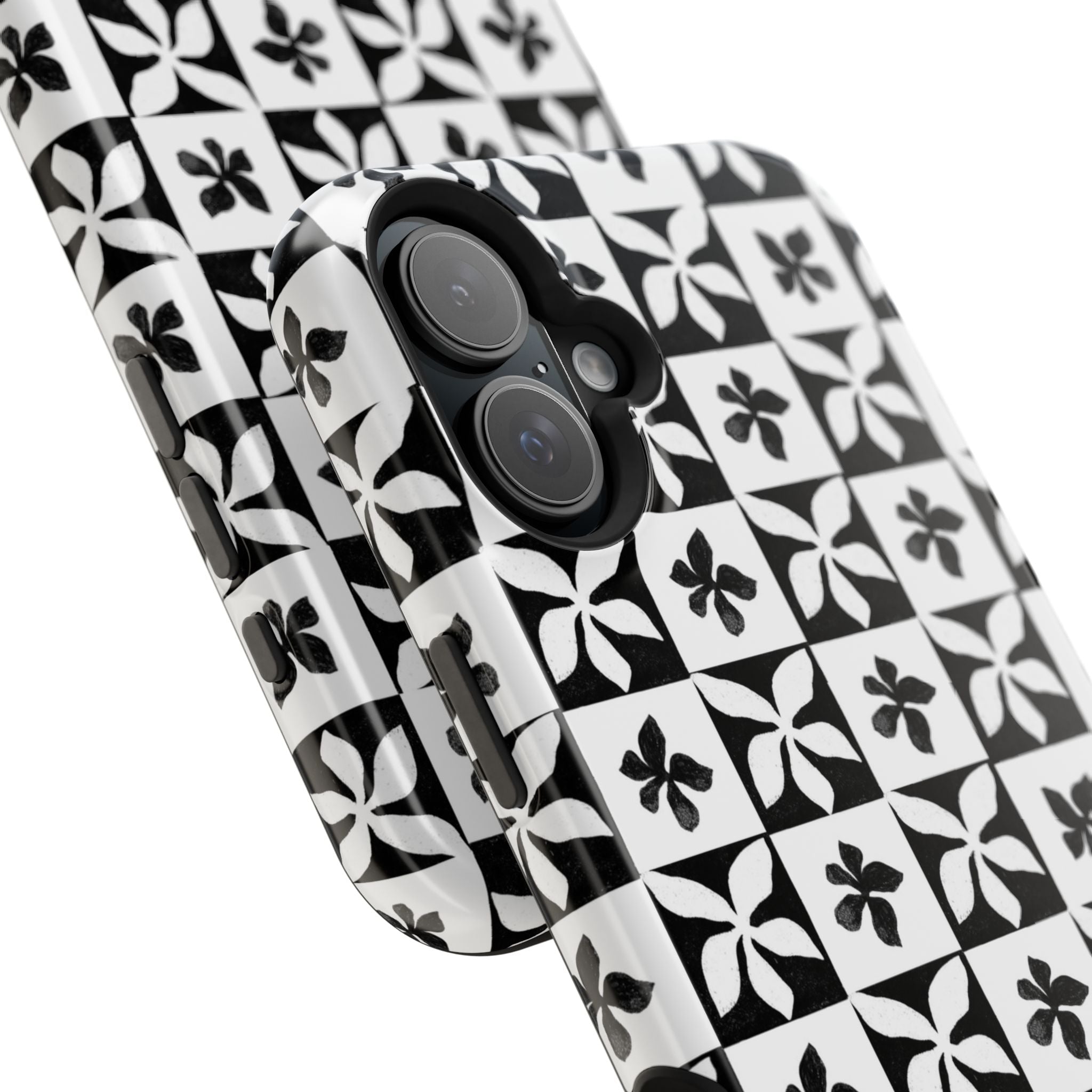 Stylish Impact-Resistant Phone Cases with Floral Design