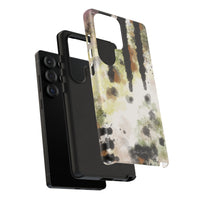 Abstract Camouflage Tough Phone Case — Watercolor Drip Design