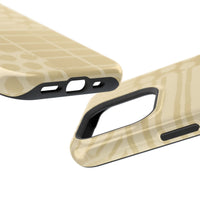 Magnetic Impact-Resistant Phone Case — Neutral Geometric Pattern
