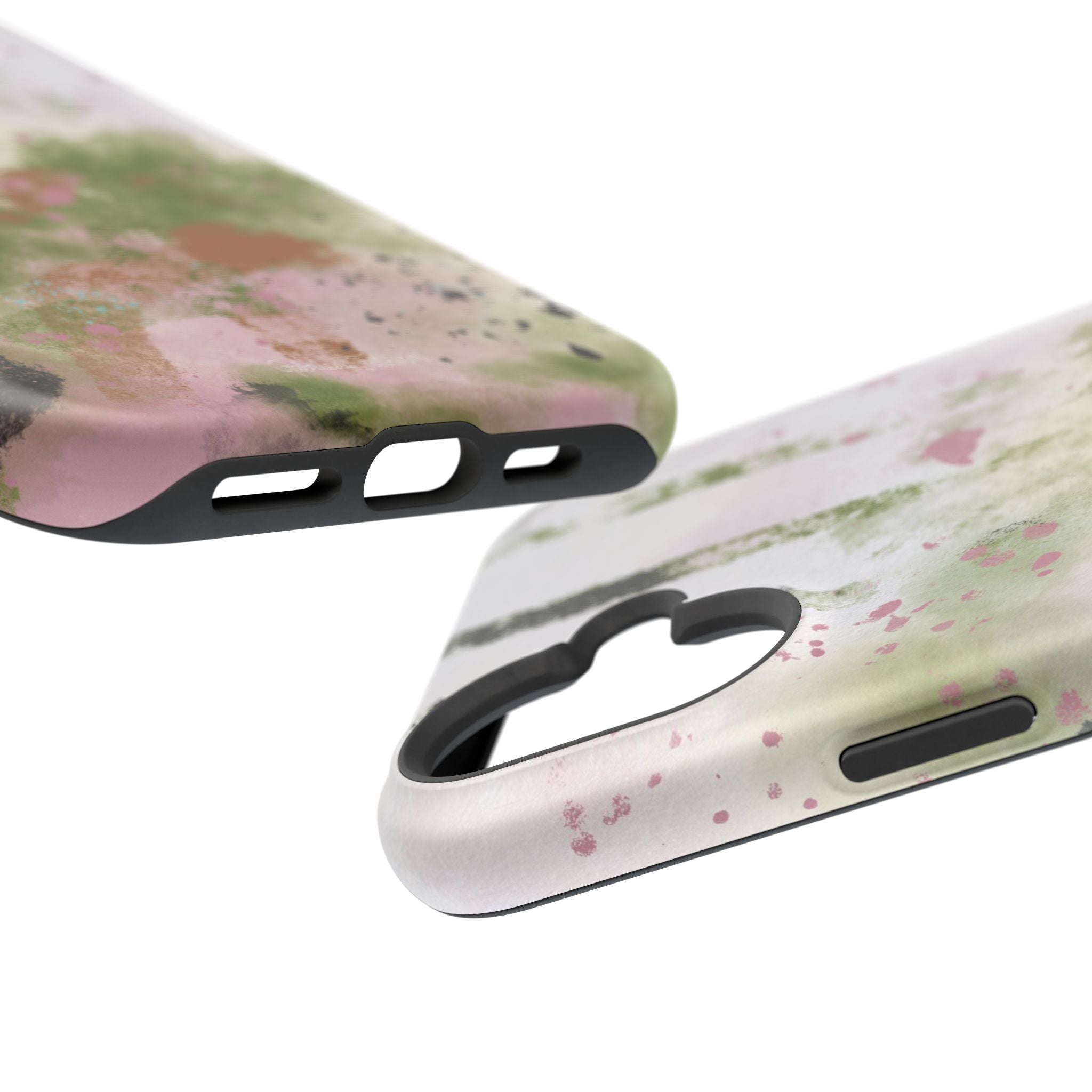 Abstract Floral Impact-Resistant Phone Case