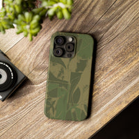 Green Color Block | Slim Phone Case