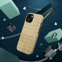 Magnetic Impact-Resistant Phone Case — Neutral Geometric Pattern