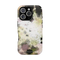 Watercolor Moss Phone Case — Impact‑Resistant Magnetic iPhone Cover