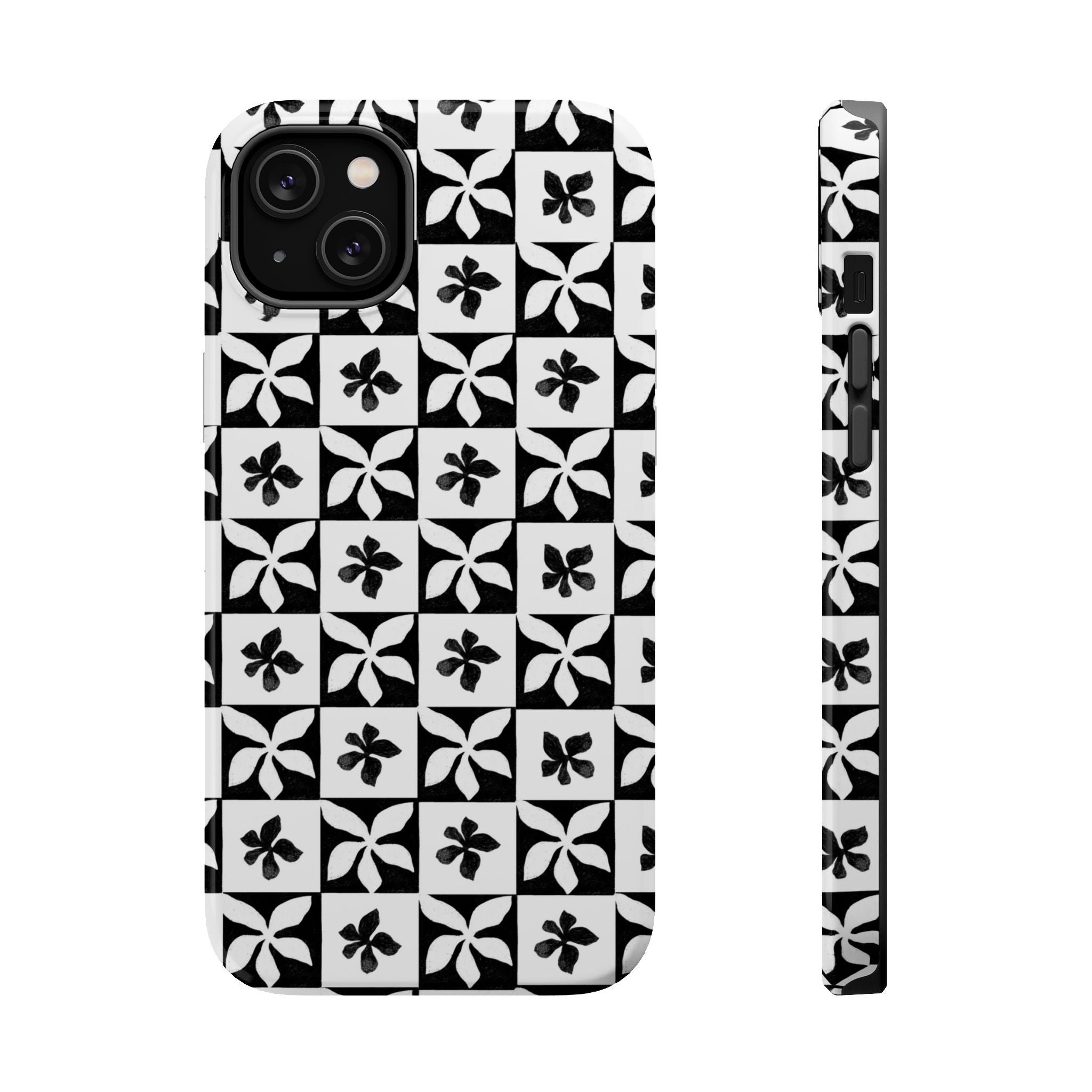 Stylish Impact-Resistant Phone Cases with Floral Design