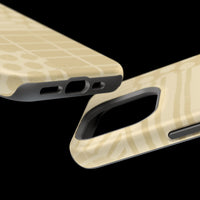 Magnetic Impact-Resistant Phone Case — Neutral Geometric Pattern