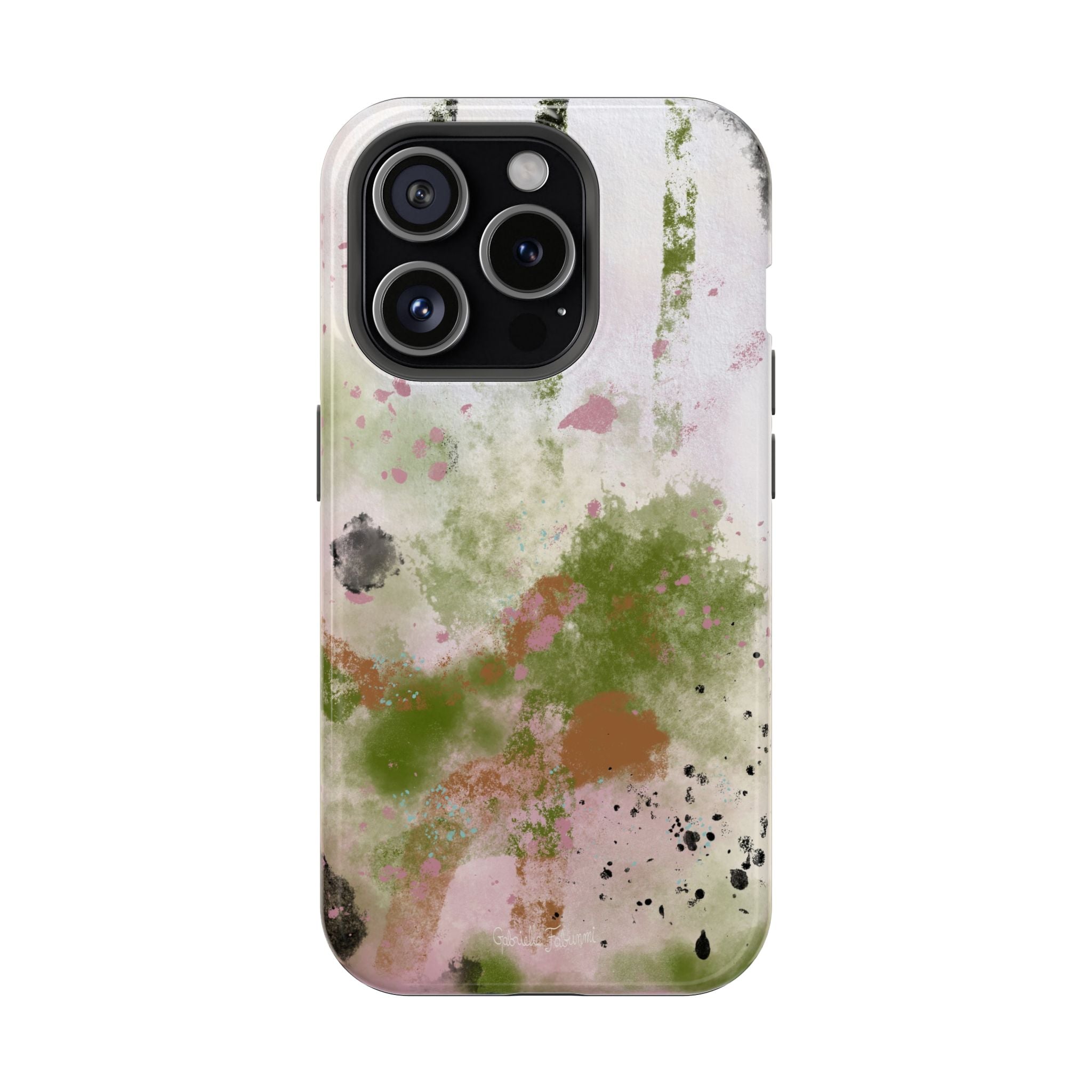 Abstract Floral Impact-Resistant Phone Case