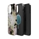 Watercolor Moss Phone Case — Impact‑Resistant Magnetic iPhone Cover