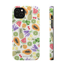 Tropical Fruit Magnetic Impact Phone Case — Watercolor Kiwi, Papaya & Watermelon