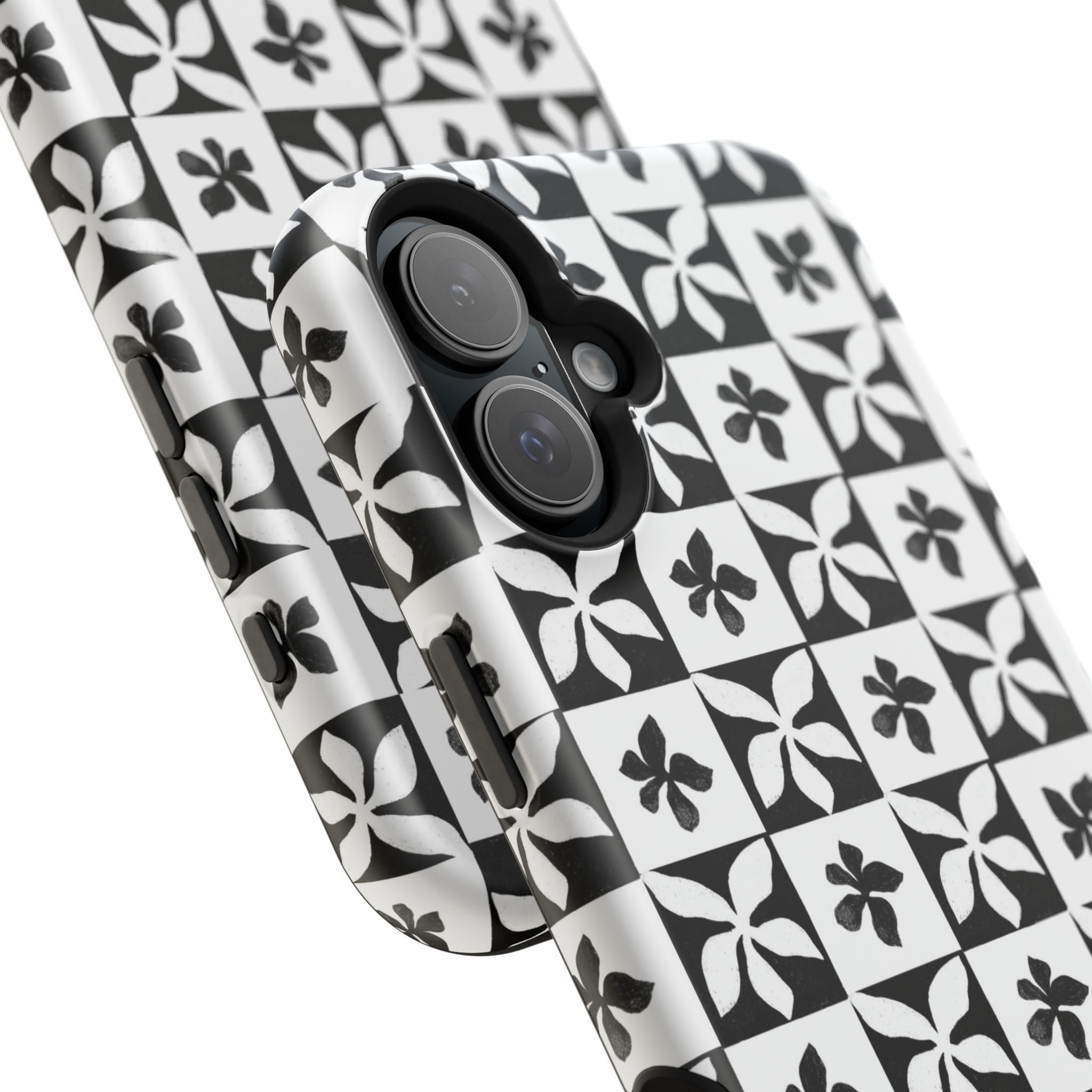 Stylish Impact-Resistant Phone Cases with Floral Design