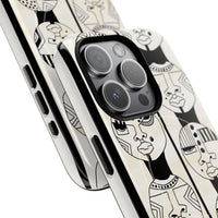 Artistic Tough Magnetic Phone Case with Unique Afrocentric Design
