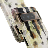 Abstract Camouflage Tough Phone Case — Watercolor Drip Design