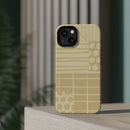 Magnetic Impact-Resistant Phone Case — Neutral Geometric Pattern