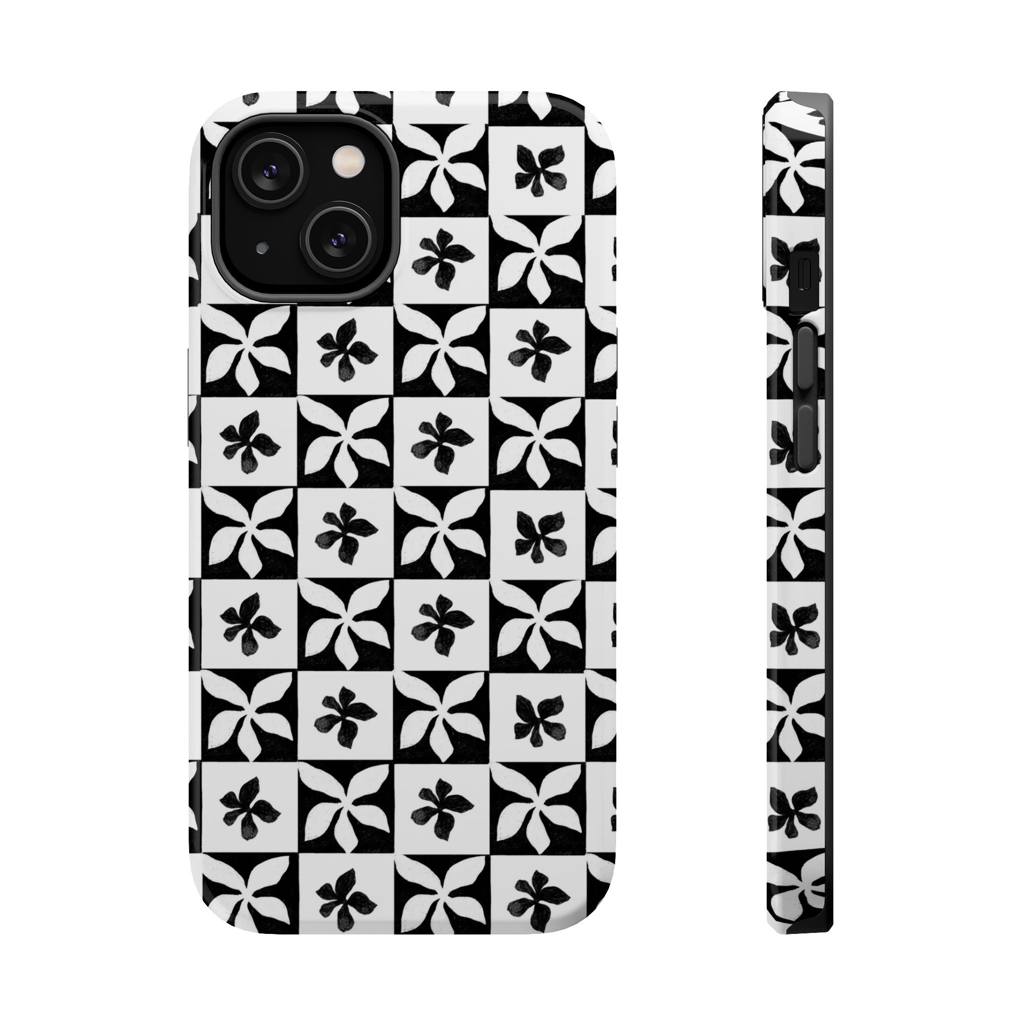 Stylish Impact-Resistant Phone Cases with Floral Design