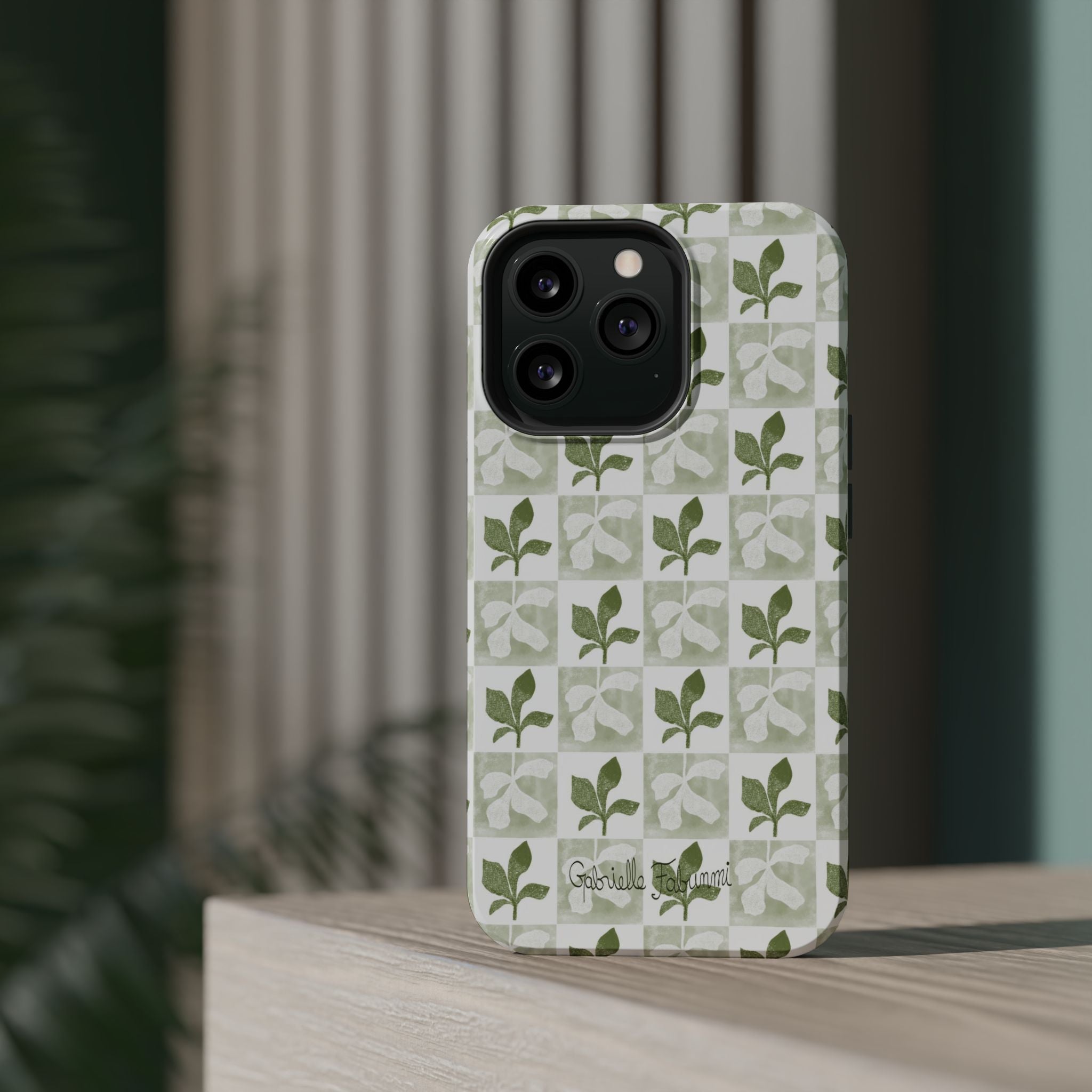 Botanical Impact-Resistant Phone Case - Eco-Friendly Design