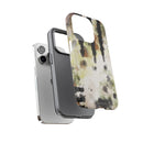 Abstract Camouflage Tough Phone Case — Watercolor Drip Design