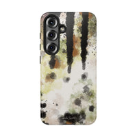 Abstract Camouflage Tough Phone Case — Watercolor Drip Design