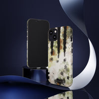 Abstract Camouflage Tough Phone Case — Watercolor Drip Design