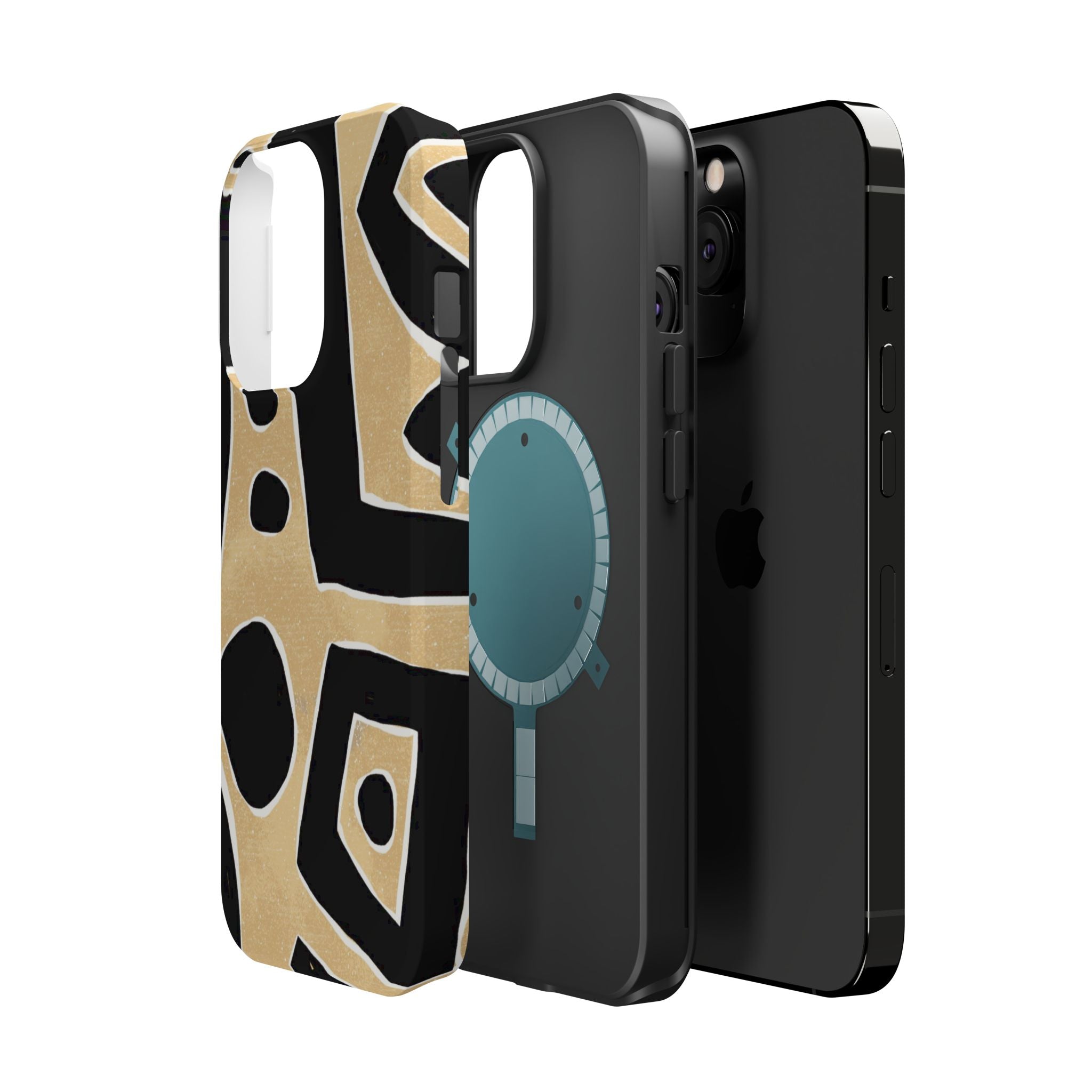 Trendy Magnetic Impact-Resistant Phone Case - Abstract Design
