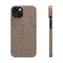 Totem Series | Neutral Brown Slim Phone Case