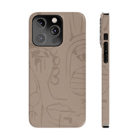 Totem Series | Neutral Brown Slim Phone Case