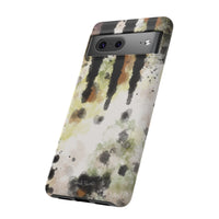 Abstract Camouflage Tough Phone Case — Watercolor Drip Design