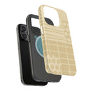 Magnetic Impact-Resistant Phone Case — Neutral Geometric Pattern