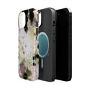 Watercolor Moss Phone Case — Impact‑Resistant Magnetic iPhone Cover